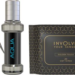Element Aqua Car perfume with Facial Wipes -Golden Touch -20 N-Combo Car Freshener Spray-image-14