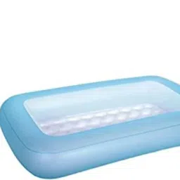 Inflatable (IND*20) Aqua Babes Pool 65" x 41" x 10" inches (Blue With Free Pump) Inflatable Swimming Pool-24