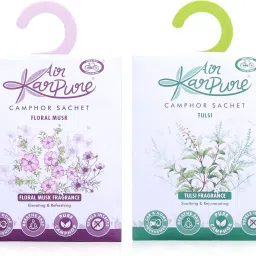 Karpure Camphor Sachet Air Freshener - Thulsi, Floral Musk|Lasts up to 30 Days Potpourri-20
