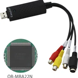 AVBTV-out Cable New USB 2.0 Easycap Easier Cap 4 Channel DC60-008 Tv Dvd Vhs Video Adapter Capture Card Audio Av Capture Support Windows Xp/7/Vista 32 Win 10- Video And Audio Capturing Device directly from TV image 5