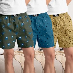 Pack of 3 Self Design Men Boxer-picture-9