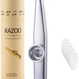 Kazoo Aluminum Allow Musical Instrument Vintage Gift Box with 5 Pcs Diaphragm-image-42