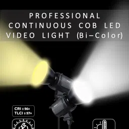 Prolite LiteMax Gold 150W Bi-Color COB LED Video Light, RGBWW Filters, Diffuser & Remote 15500 lx Camera LED Light image 2