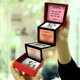 Missing You Message Gift Box Greeting Card-16