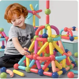 Best Magnetic Stick Building Block,Learning Sticks and Ball Fun for kids 100 Pcs-image-18