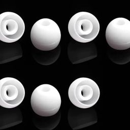Sansuka 10 pcs Premium Soft Silicone White Color Rubber Earbuds In The Ear Headphone Cushion-image-97