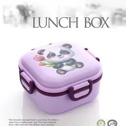 Decent 3 Section Lock Lunch Box For College, School, Office 4 Containers Lunch Box-15