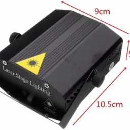 wundervox RGB LASER REMOTE CONTROL LED STAGE LIGHTING PROJECTOR FOR DISCO XMAS PARTY-a23 Shower Laser Light image 2