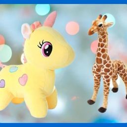 Giraffe With Unicorn Teddy Bear For Kids-1 - 35 cm-image-30