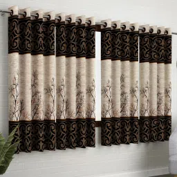 152 cm (5 ft) Polyester Semi Transparent Window Curtain (Pack Of 4)-20
