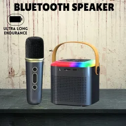 GUGGU Bluetooth Speaker Support SD Card/Aux/USB With Karaoke Mic and RGB Lights J81 10 W Bluetooth Party Speaker-picture-16