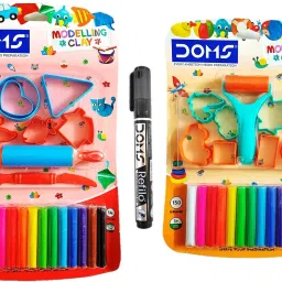 Multicolour Modelling Clay with Various Moulds (pack of 2)-4