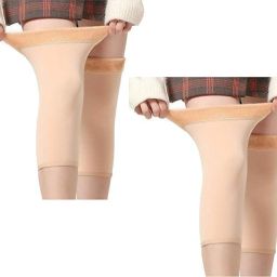 Woolen Leg Warmer Knee Cap Cover High Socks for men and women Knee Support-image-23