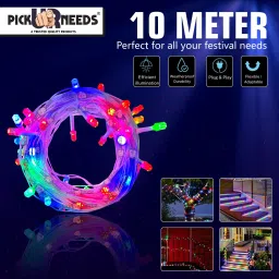 pick ur needs 24 LEDs 10 m Multicolor Color Changing String Rice Lights image 2