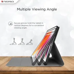 Neopack Universal Keyboard Folio 10 to 11" Case With Bluetooth Standard Tablet Keyboard Compatible with Desktop, Laptop, Tablet, iPad, Mac Easy to Use,Plug and Play,Quick, Comfy Durable body image 2