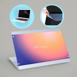 SDM 3IN1 LAPTOPSKIN,KEY PROTECTOR&SCREENGUARD 15.6INCH1706 Combo Set-image-1
