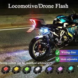 cilesis Airplane Light Waterproof Universal Warning Signal Blinker Led pack of 4p Car Fancy Lights image 4