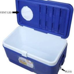 Blue ice box 50L with vent Lid ice box-image-60