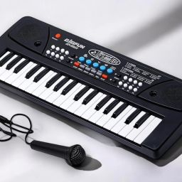 X299 Piano Toy with Microphone, USB Power Cable & Sound Recording Function Best Birthday Gift for Boys and Girls Musical Instruments Latest Analog Analog Portable Keyboard-44