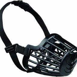 petjoy Square Adjustable Strap Muzzle - Ensure Pet Safety & Comfort Large Strips Dog Muzzle-picture-14