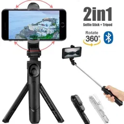play run ME Bluetooth Selfie Stick with Tripod Tripod, Tripod Kit, Monopod image 2