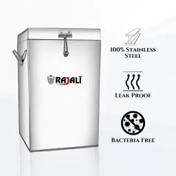 rajali Tin Deep Storage Box,Grocery Container Box With Plain 15 Kg Rice Drum | Storage Containers 15 L Drum image 4