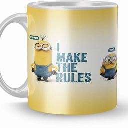 Minion Printed Colorful Ceramic Coffee And Tea 320ml Multicolor (1661 ) Ceramic Coffee Mug-image-11