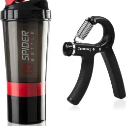 Gym Combo of Gym Shaker Bottle with Hand Gripper Fitness Accessory Kit Kit-image-25