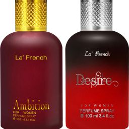 AMBITION FOR WOMEN & DESIRE FOR WOMEN Perfume, Long Lasting Floral Fragrance, EAU DE PARFUM 100ML PACK OF 2-71