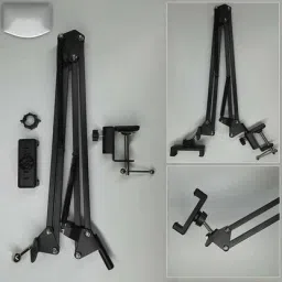 TRYFLY S60 Overhead Tripod Mobile Holder with 360 Rotate for Cooking Sketch Videos Tripod Kit image 3
