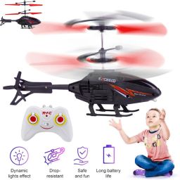 RC Helicopter with Hand Gravity Sensor, Flying Toy with 3D Light & Safety Sensor-image-76
