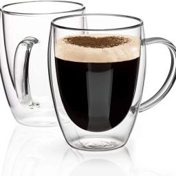 Double Walled Glass Coffees Glass With Handles Double Wall Cups Glass Coffee Mug-image-8