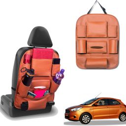 Peepsstore pack of 1 Tan,Orange colour car organizer bags for Figo 2015 New Car Multi Pocket-image-95