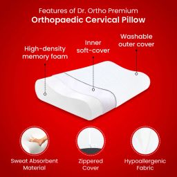dr. ortho Premium Orthopedic Memory Foam Cervical Pillow for Neck and Shoulder Pain Cervical Pillow image 4