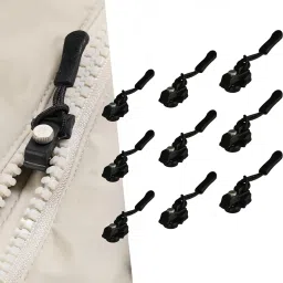 Zip for Jacket Universal Zipper Screw Fix Readymade for Zipper Bag for Clothes Black Metal Invisible Zipper-image-50