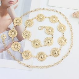 Women Gold Metal Belt-image-87
