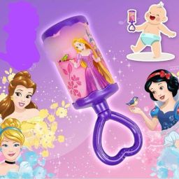 Disney Princess Baby Rattle- Purple Rattle-24