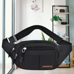 EMMCRAZ Unisex Premium Leather Waist Pack Travel Handy Pouch Elegant Super Waist Bag Waist Bag-image-31