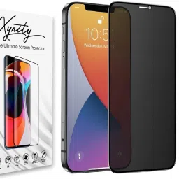 XYNITY Tempered Glass Guard for Apple iPhone 12, Apple iPhone 12 Pro, Privacy / Anti - Spy Screen Protector with Easy Installation Kit-picture-19