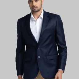 Men Solid Single Breasted Casual Blazer-image-72