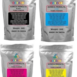 verena C224 Toner Powder Compatible For Printers(1 kg per Packet) Black + Tri Color Combo Pack Ink Toner-image-54