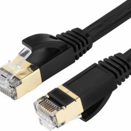 GITRU LAN Cable 5 m CAT7 Ethernet Lan Cable Black Network Internet Patch Cord 5 Meters Ethernet Cable (Compatible with Laptops, Modems, Routers, Computers, Network Switches, Black, One Cable)-image-11