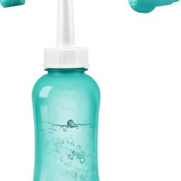 Sinus Rinse Neti Pot 300ML Nasal Wash Bottle with 2 Tips for Adult Kid Travel Manual Nasal Aspirator-image-39