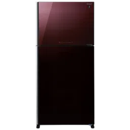 SHARP 556 Litres 2 Star Frost Free Double Door Refrigerator with Plasmacluster Technology (SJ-GP60T-MR, Maroon)-picture-30