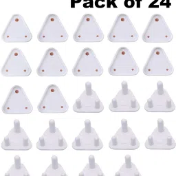 Baby Safety Electric Socket Plug Cover Guards Anti Shock for Kids (Pack Of 24)-image-41