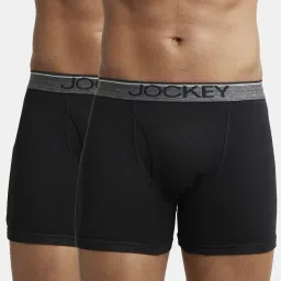 Pack of 2 8009 Super Combed Cotton Rib Solid Men Trunk-picture-14