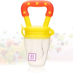 Baby Nibbler Star Design Yellow Color, Baby Nibbler Pacifier (6 - 9 Months Baby) - SILICON-25