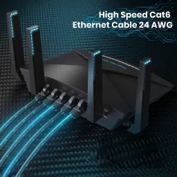 i2cart Patch Cable 10 m Copper Cat 6 Ethernet Cable Network Cable Internet Cable RJ45 LAN Wire High Speed Patch Cable Computer Cord image 4