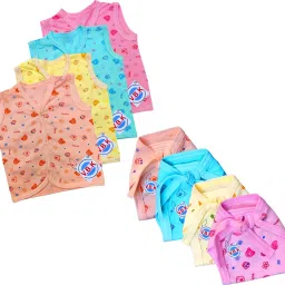 Baby With Jabla (4 Pcs) and Nappy (Langot) (4 Pcs), Hosiery Fabric,0 - 6 Months.-image-46