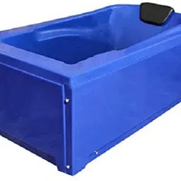 Bonn 4.5 Feet Acrylic with Front and Side Panel - Alpine Blue Free-standing Bathtub-image-6